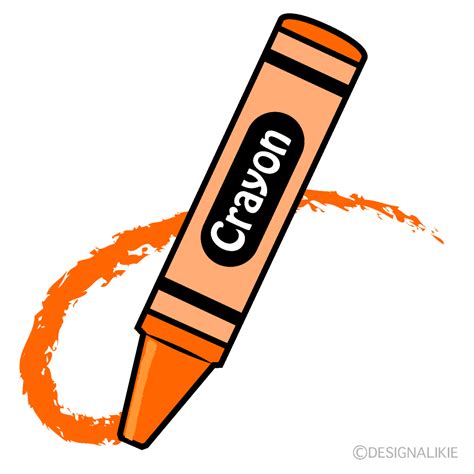 orange crayon clipart|orange crayon clip art free.